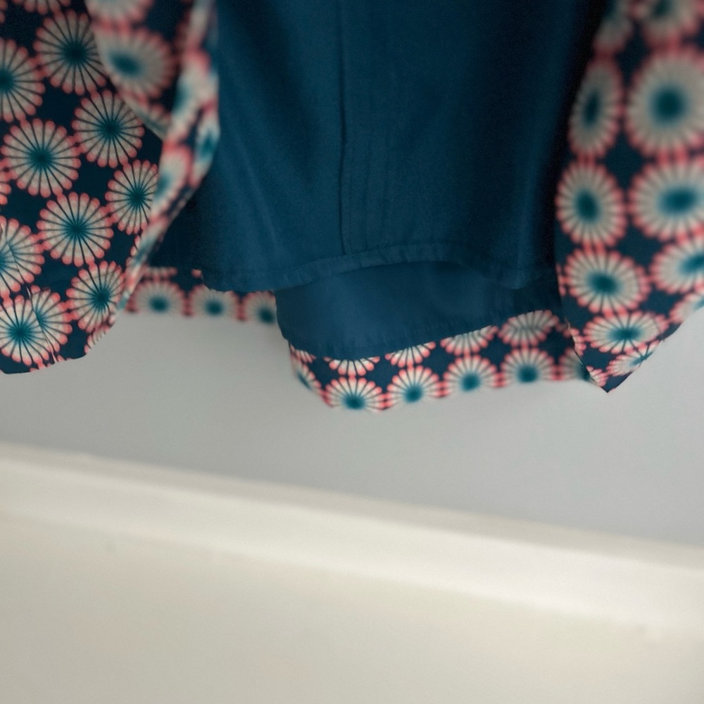 J. Crew Teal and Floral Sundress - Picture 4 of 5